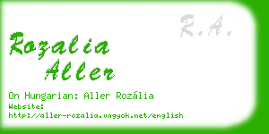 rozalia aller business card